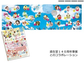 資生堂１４０周年事業
とのコラボレーション
 