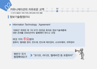 int 01 02 03 04 05 06 07 08
??????(ITA)
1996? ??? ? 1? WTO ??? ??? ???????
?? ??? 2000??? ???? ??? ??
?? ?? ????
???, ??? ??, ???, ??? ????, ?????, ????
???, ???, ???? ? ????
??? ??
??????
 