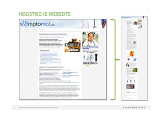 54	
  
©	
  Searchmetrics	
  GmbH.	
  Alle	
  Rechte	
  vorbehalten.	
  Verbreitung	
  nicht	
  ohne	
  Erlaubnis.	
  
HOLISTISCHE	
  WEBSEITE	
  
 