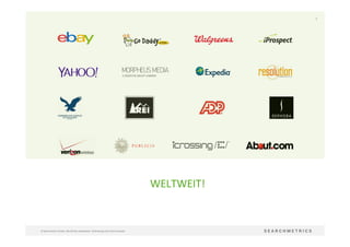 6	
  
©	
  Searchmetrics	
  GmbH.	
  Alle	
  Rechte	
  vorbehalten.	
  Verbreitung	
  nicht	
  ohne	
  Erlaubnis.	
  
WELTWEIT!	
  
	
  	
  	
  
 