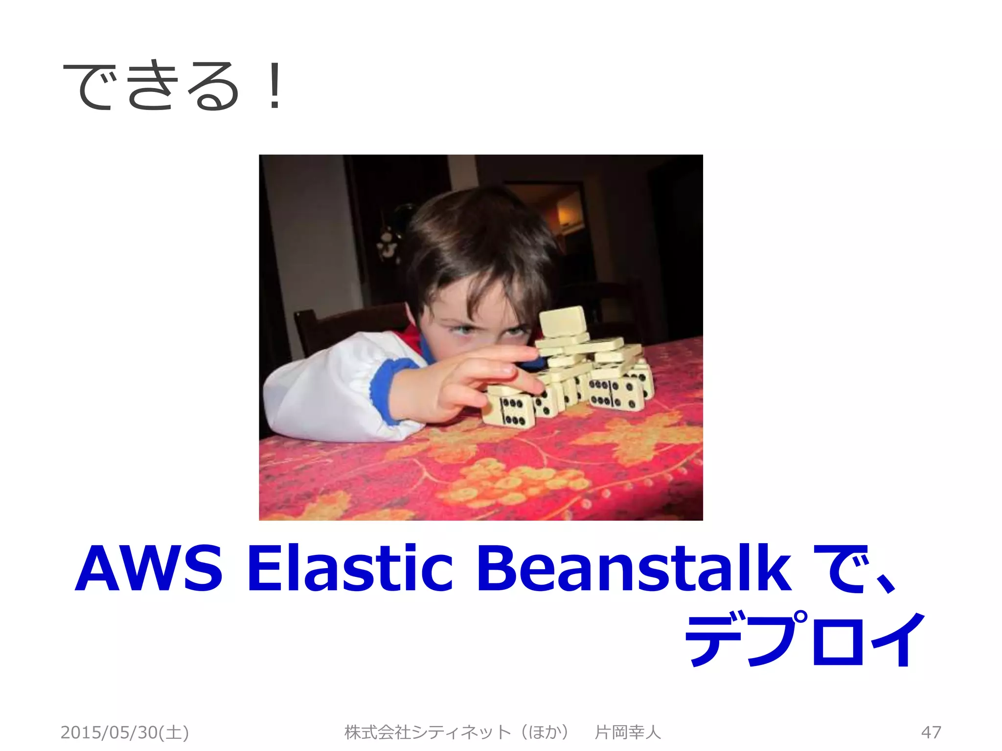 補足（PHP開発環境構築）
2015/05/30(土) 株式会社シティネット（ほか） 片岡幸人 47
 MACの参考リンク
 【Yosemite】Mac OSX 10.10 Yosemite にAMP環
境の構築【初心者必見】
http://qiita.com/keneo/items/7e5851a066e0b2
76f4a9
 MacでApache+PHPの環境を構築する
http://qiita.com/is0me/items/72fcb5d8ac2c8f1c
6247
 Windowsの参考リンク
 Windows 8/7/Vista で自宅サーバー
http://awoni.net/personal-site/php
 PHP入門
http://webkaru.net/php/cat/setup/windows/
 