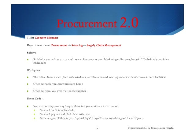 Procurement 3 0