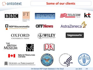 Some of our clients
#4On-Demand RDF Graph Databases in the Cloud Jun 2015
 