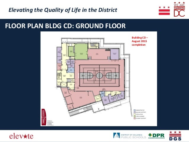Elevating the Quality of Life in the District
Elevating the Quality of Life in the District
FLOOR PLAN BLDG CD: GROUND FLO...
