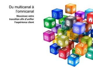 Réussissez votre
transition afin d'unifier
l'expérience client
Du multicanal à
l’omnicanal
 