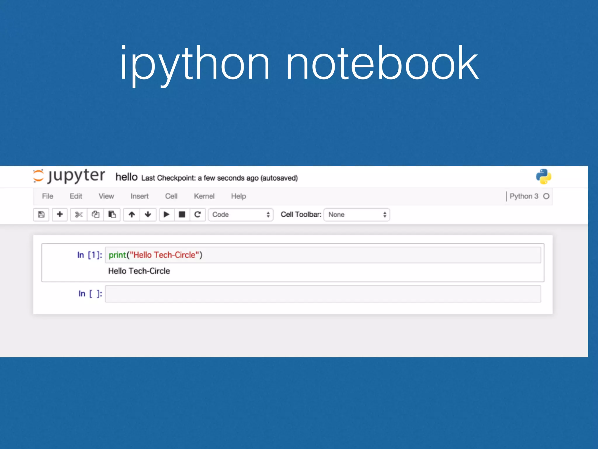 ipython notebook
 