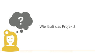 BERATUNG JUDITH ANDRESEN MIT OFFENER KOMMUNIKATION PROJEKTE MEISTERN3
Wie läuft das Projekt?
 
