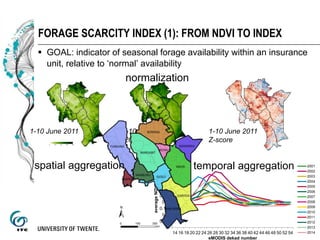 Early assessment of forage availability for An ASSET Protection Insurance scheme