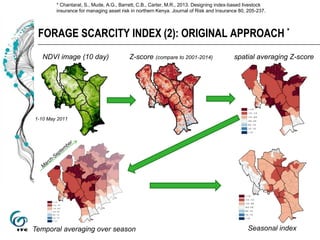 Early assessment of forage availability for An ASSET Protection Insurance scheme