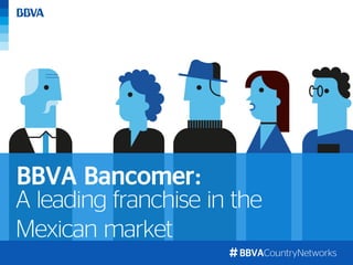 BBVACountryNetworks
A leading franchise in the
Mexican market
BBVA Bancomer:
 