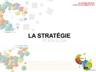 LA STRATÉGIE
1
 