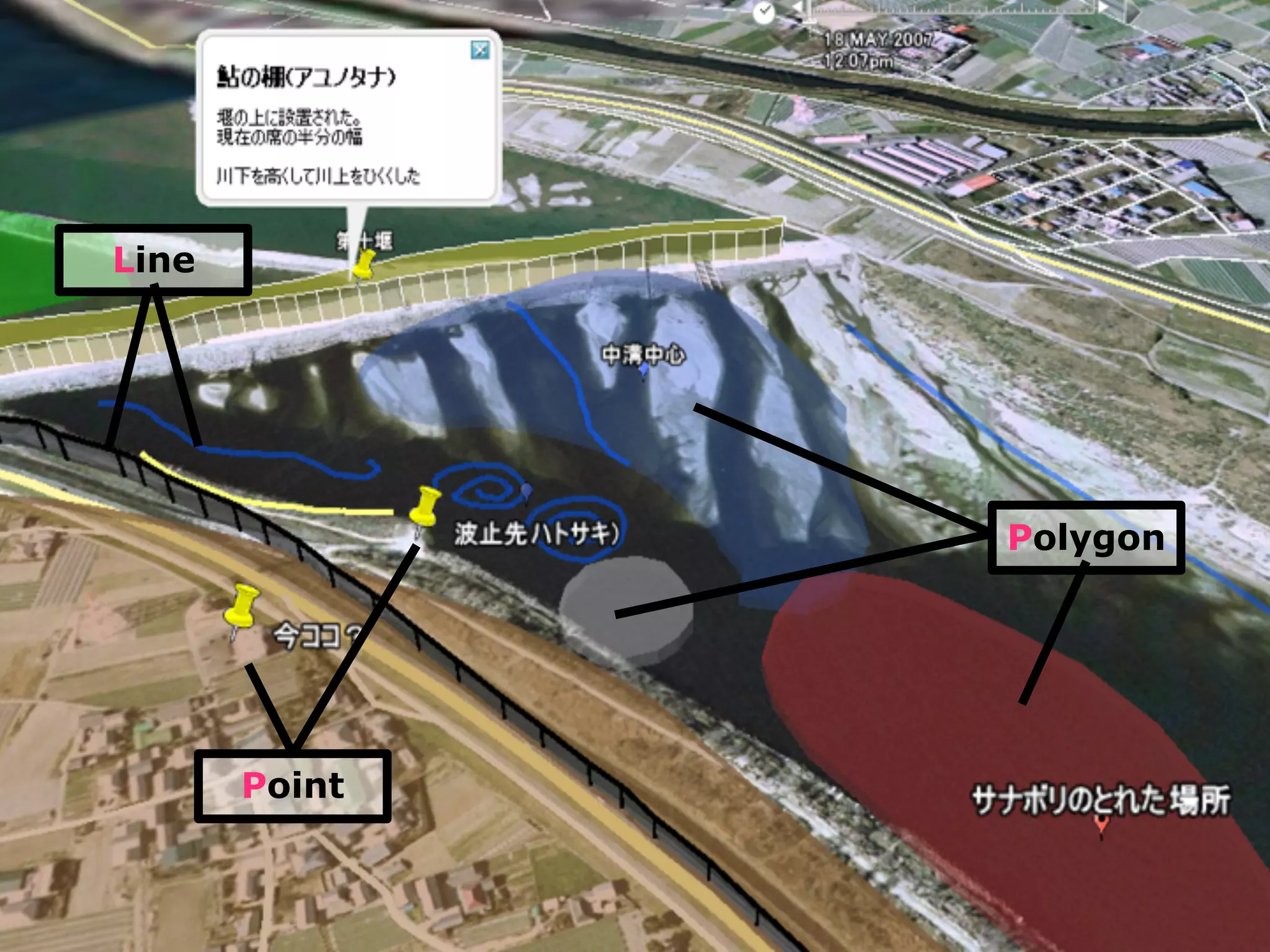 2 0 0 8 ( c ) T a i c h i F U R U H A S H I
Point
Polygon
Line
 