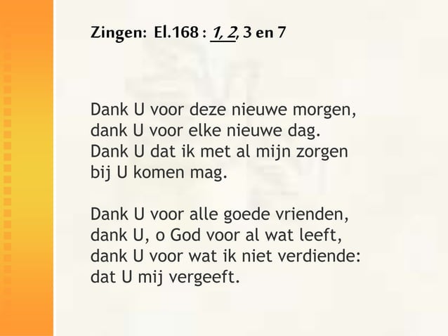 Dankt God ten allen tijde | PPT