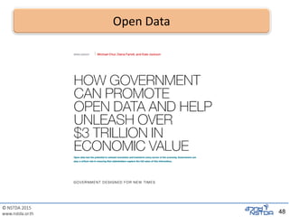 © NSTDA 2015
www.nstda.or.th 48
Open Data
 