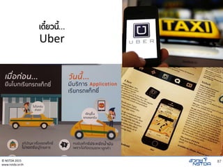 © NSTDA 2015
www.nstda.or.th
87
เดี๋ยวนี้…
Uber
 