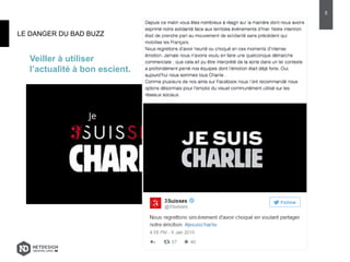 LE DANGER DU BAD BUZZ
5
Veiller à utiliser
l’actualité à bon escient.
 