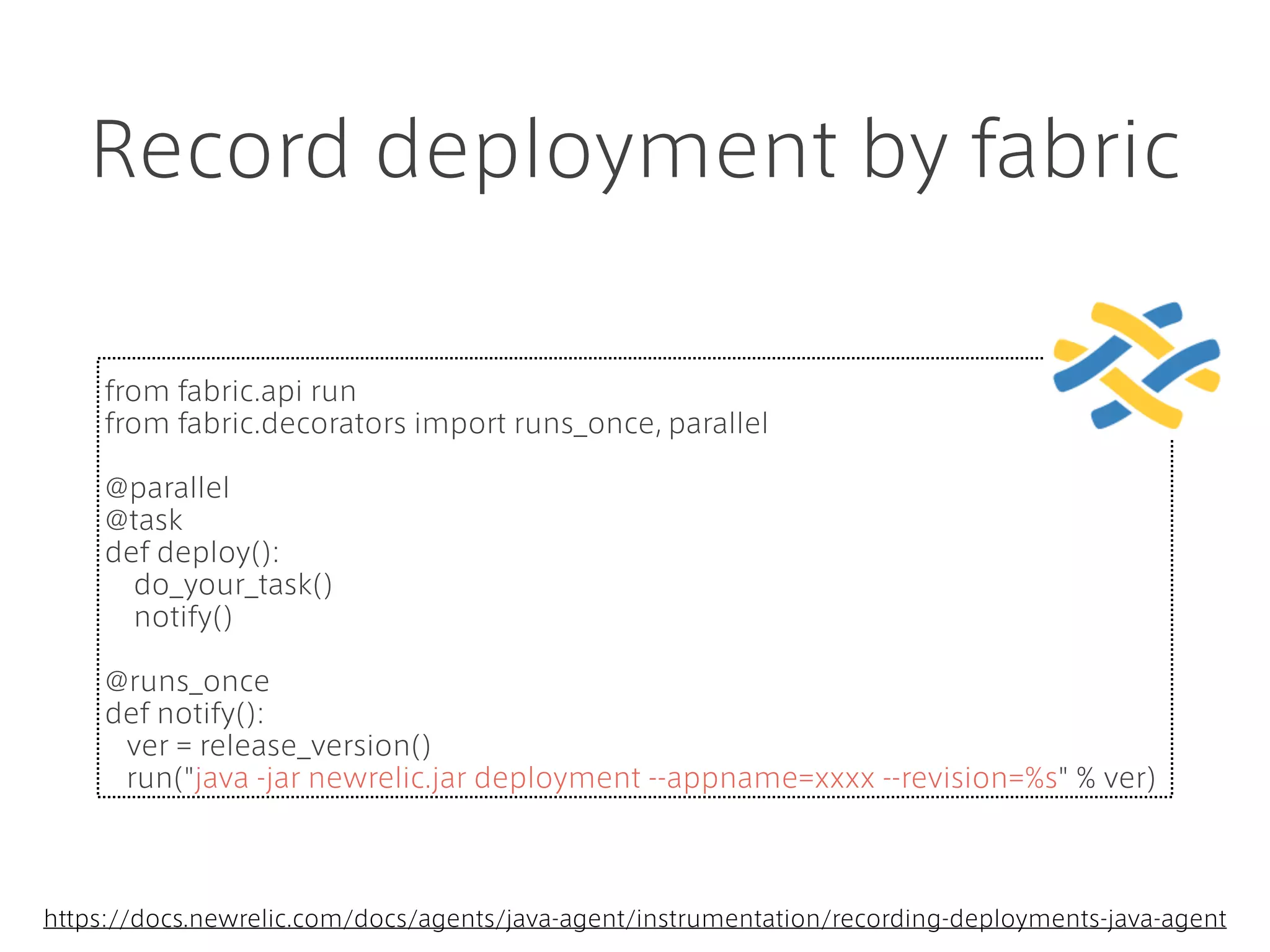 What's great?
• Developer can monitor their own app by themselves
• adding custom tracer, custom metrics
• Don't have to prepare proﬁler for each language
• Java, Scala, Ruby, (Golang), etc...
• suit for Microservices
 
