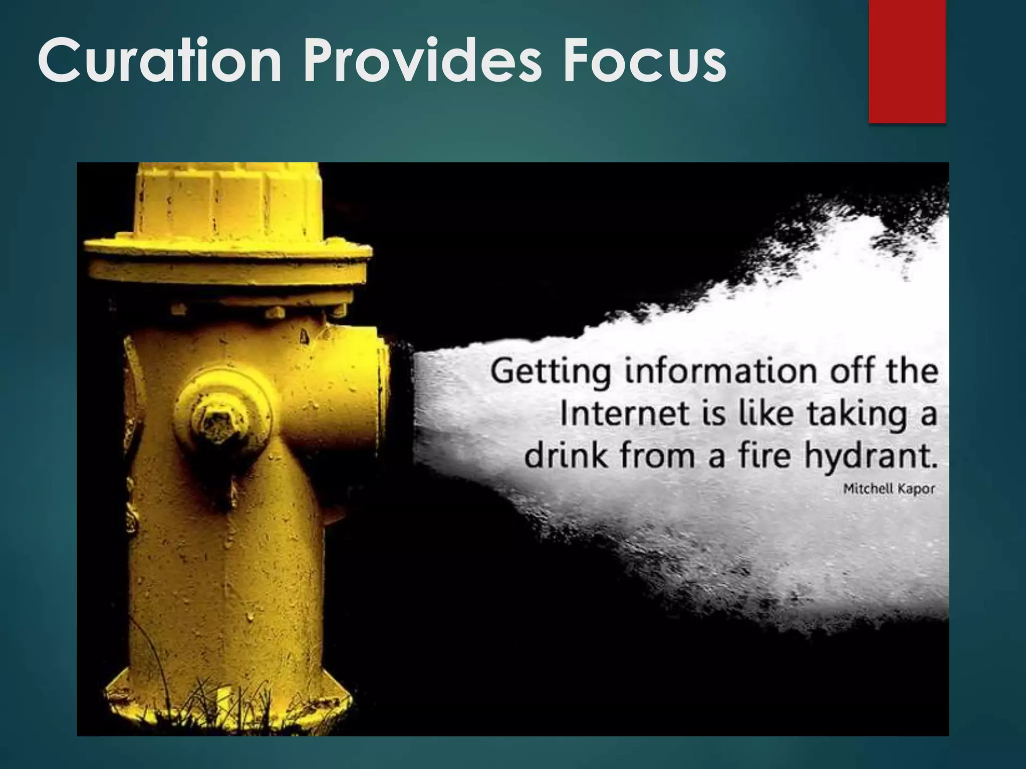 Curation Provides Focus
 