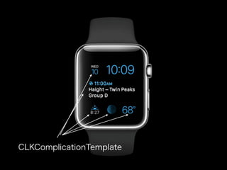 CLKComplicationTemplate
 