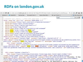 RDFa on london.gov.uk
	
 