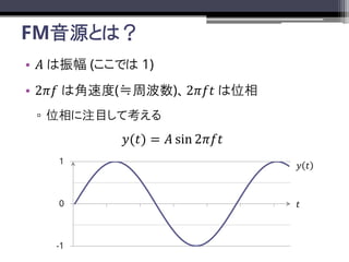 FMԴȤϣ
? ?  (Ǥ 1)
? 2?? Ͻٶ(Pܲ)2??? λ
? λעĿƿ
?(?) = ? sin 2???
-1
0
1
?
? ?
 