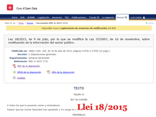 Llei 18/2015
 