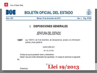 Llei 19/2013
 
