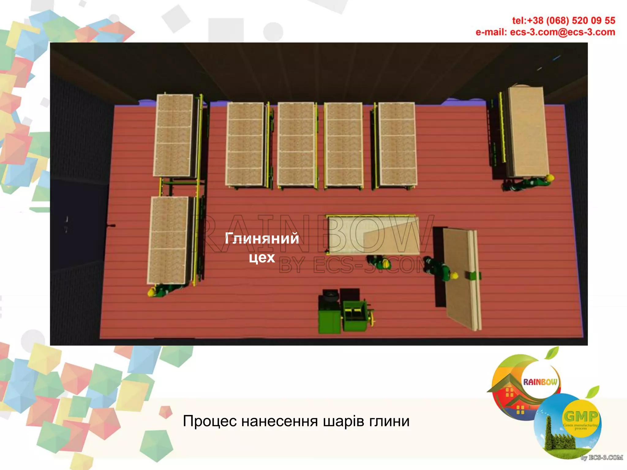 Процес нанесення шарів глини
Глиняний
цех
 