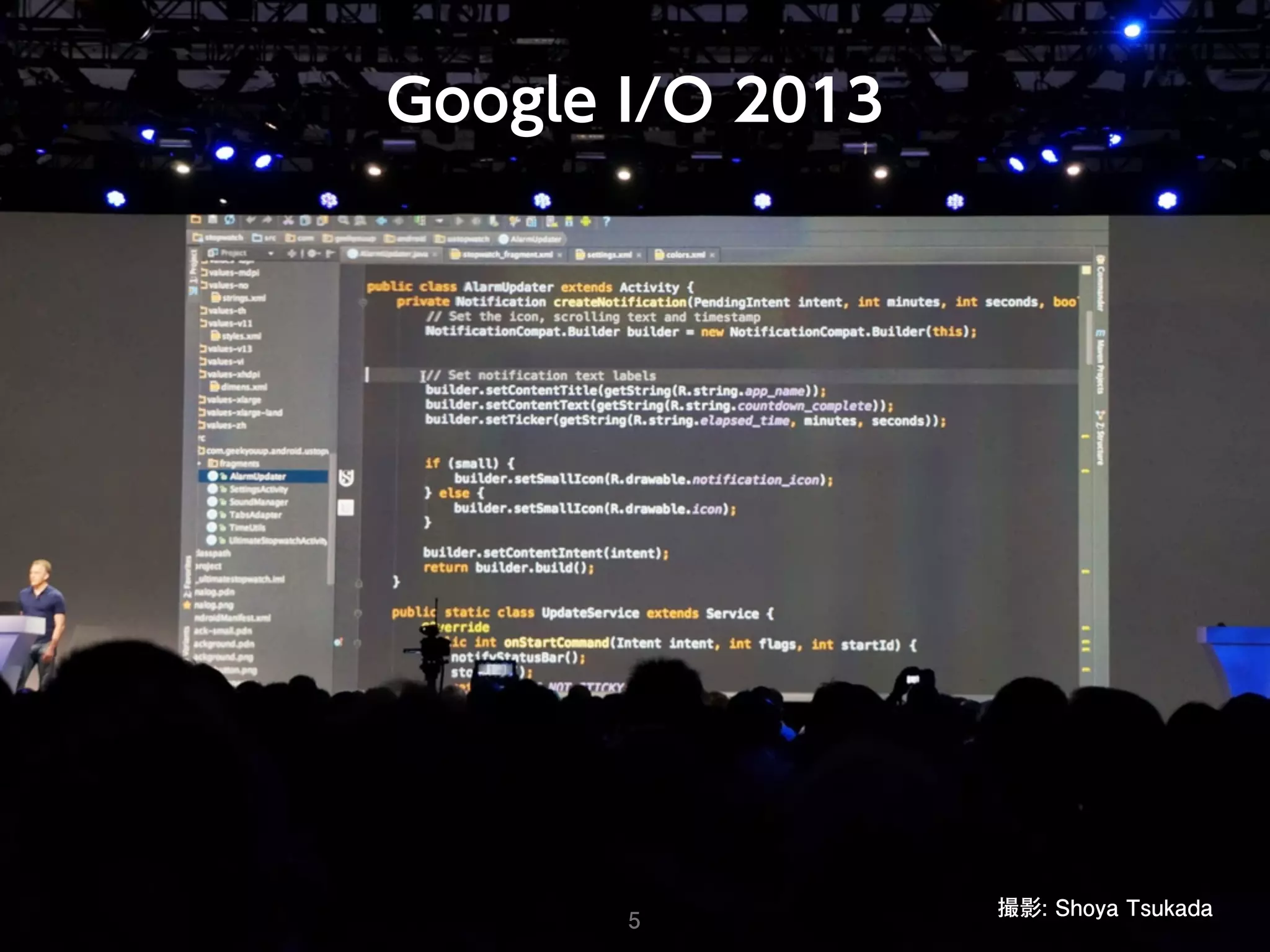 Google I/O 2013
撮影: Shoya Tsukada
5
 