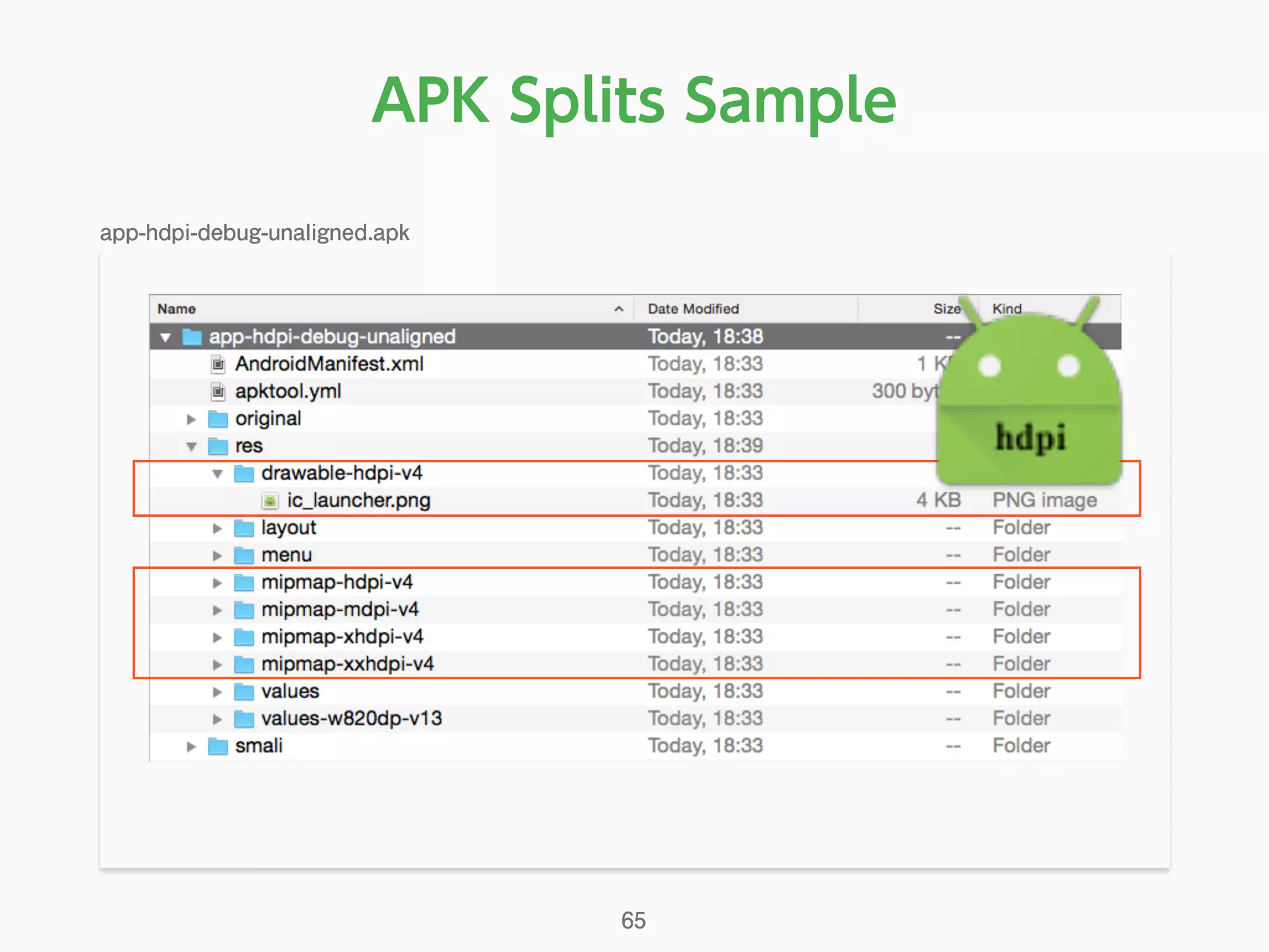 APK Splits Sample
app-hdpi-debug-unaligned.apk
65
 