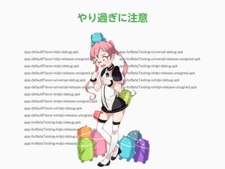 app-defaultFlavor-hdpi-debug.apk
app-defaultFlavor-hdpi-release-unsigned.apk
app-defaultFlavor-mdpi-debug.apk
app-defaultFlavor-mdpi-release-unsigned.apk
app-defaultFlavor-universal-debug.apk
app-defaultFlavor-universal-release-unsigned.apk
app-defaultFlavor-xhdpi-debug.apk
app-defaultFlavor-xhdpi-release-unsigned.apk
app-defaultFlavor-xxhdpi-debug.apk
app-defaultFlavor-xxhdpi-release-unsigned.apk
app-forBetaTesting-hdpi-debug.apk
app-forBetaTesting-hdpi-release-unsigned.apk
app-forBetaTesting-mdpi-debug.apk
app-forBetaTesting-mdpi-release-unsigned.apk
app-forBetaTesting-universal-debug.apk
app-forBetaTesting-universal-release-unsigned.apk
app-forBetaTesting-xhdpi-debug.apk
app-forBetaTesting-xhdpi-release-unsigned.apk
app-forBetaTesting-xxhdpi-debug.apk
app-forBetaTesting-xxhdpi-release-unsigned.apk
やり過ぎに注意
 