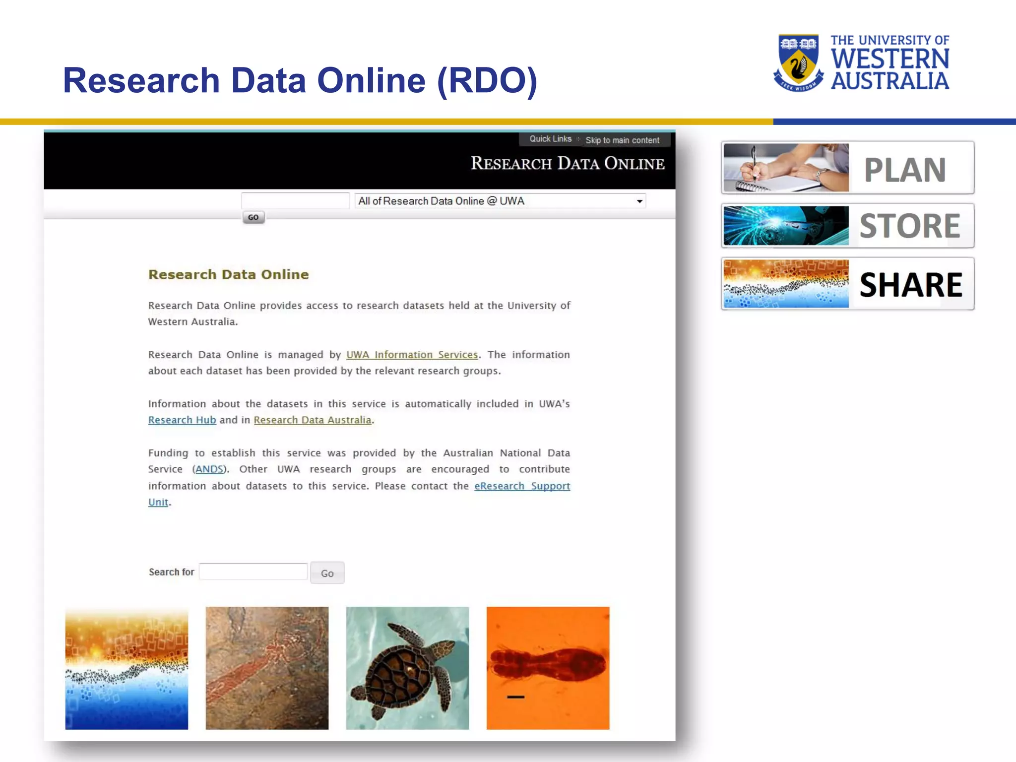 Research Data Online (RDO)
 