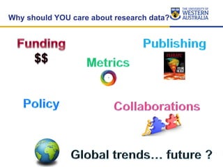 Why should YOU care about research data?
 