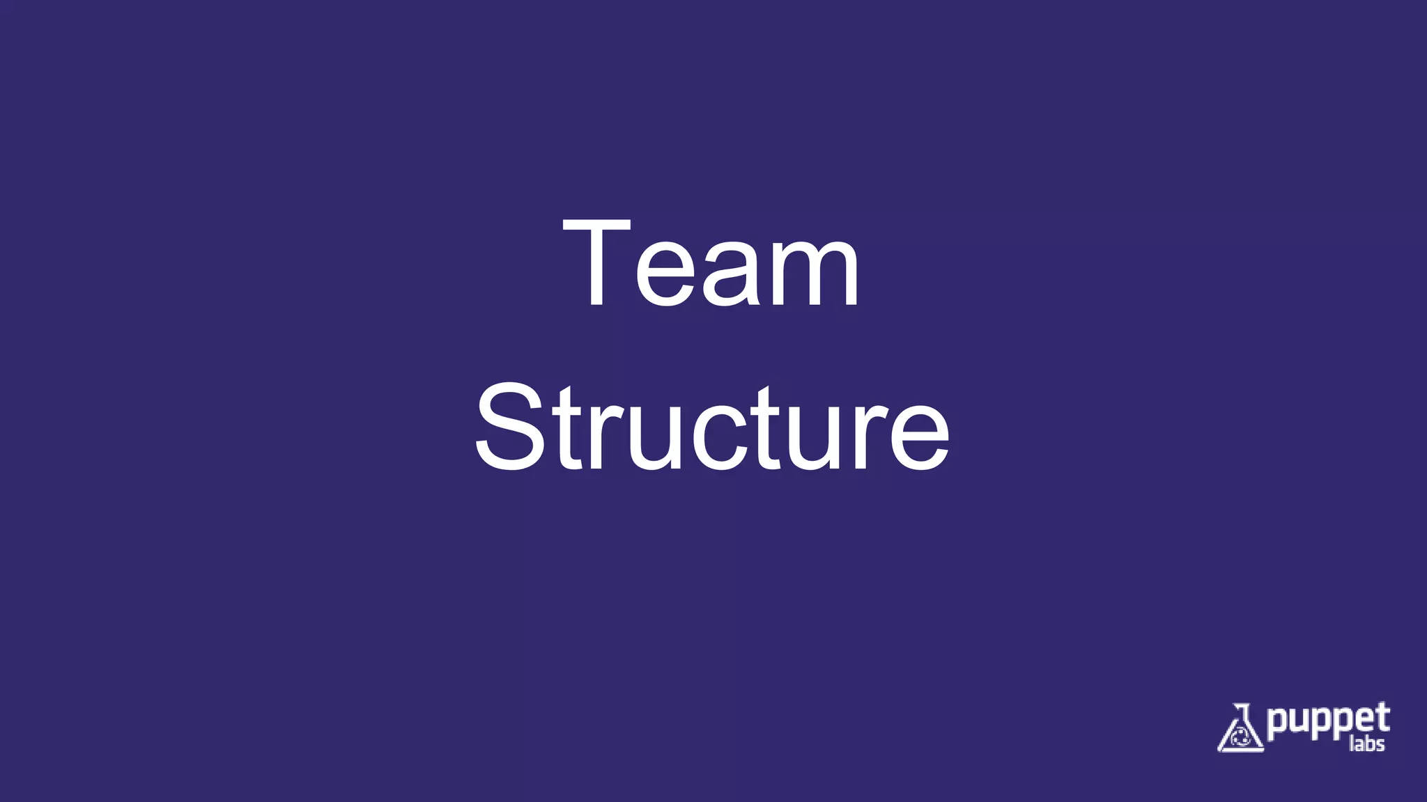 Team
Structure
 