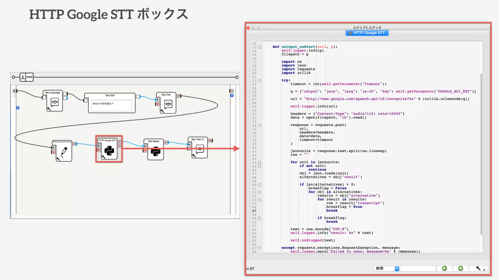 HTTP Google STT ボックス
 