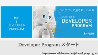 Developer Program `
https://www.aldebaran.com/ja/developerprogram
 