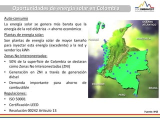 Oportunidades de energía solar en Colombia | PDF