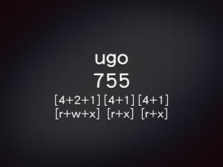 ugo
755
[4+2+1] [4+1] [4+1]
[r+w+x] [r+x] [r+x]
 