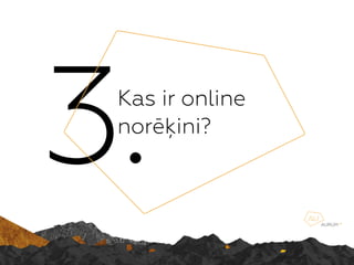 3.Kas ir online
nor?ini?
 