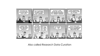 Also called Research Data Curation
 