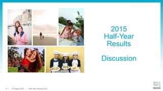 2015
Half-Year
Results
Discussion
13 August 2015 Half-Year Results 201516
 