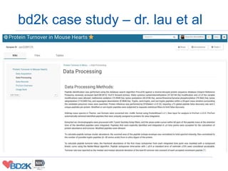 bd2k case study – dr. lau et al
 