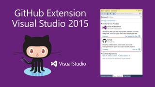 GitHub Extension
Visual Studio 2015
 