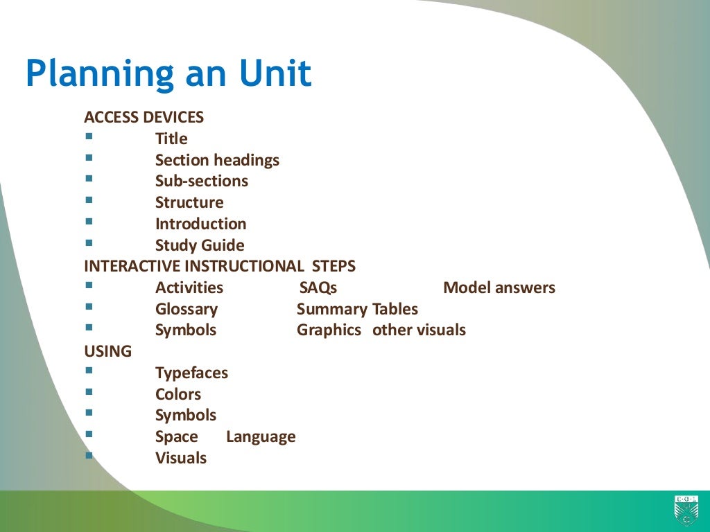 Planning, Designing, Developing Teaching Learning Materials