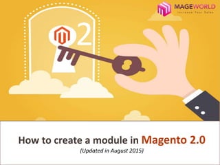How to create a module in Magento 2.0
(Updated in August 2015)
2
 