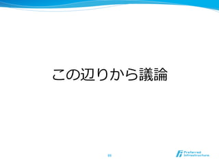 この辺りから議論論
89	
 