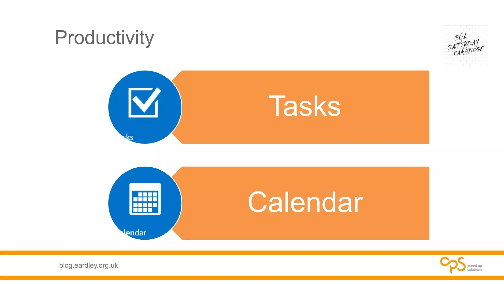 blog.eardley.org.uk
Productivity
Tasks
Calendar
 