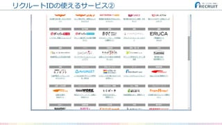 リクルートIDの使えるサービス②
 