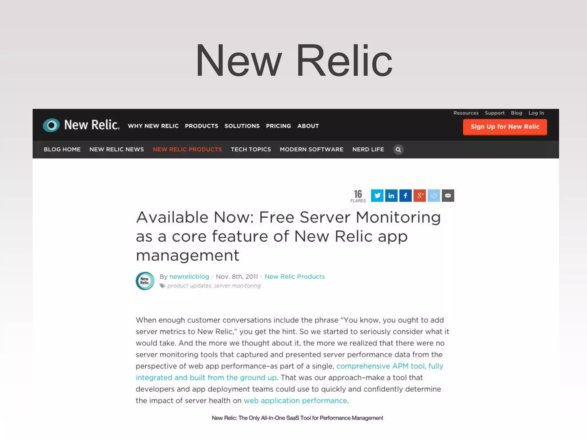 New Relic
 