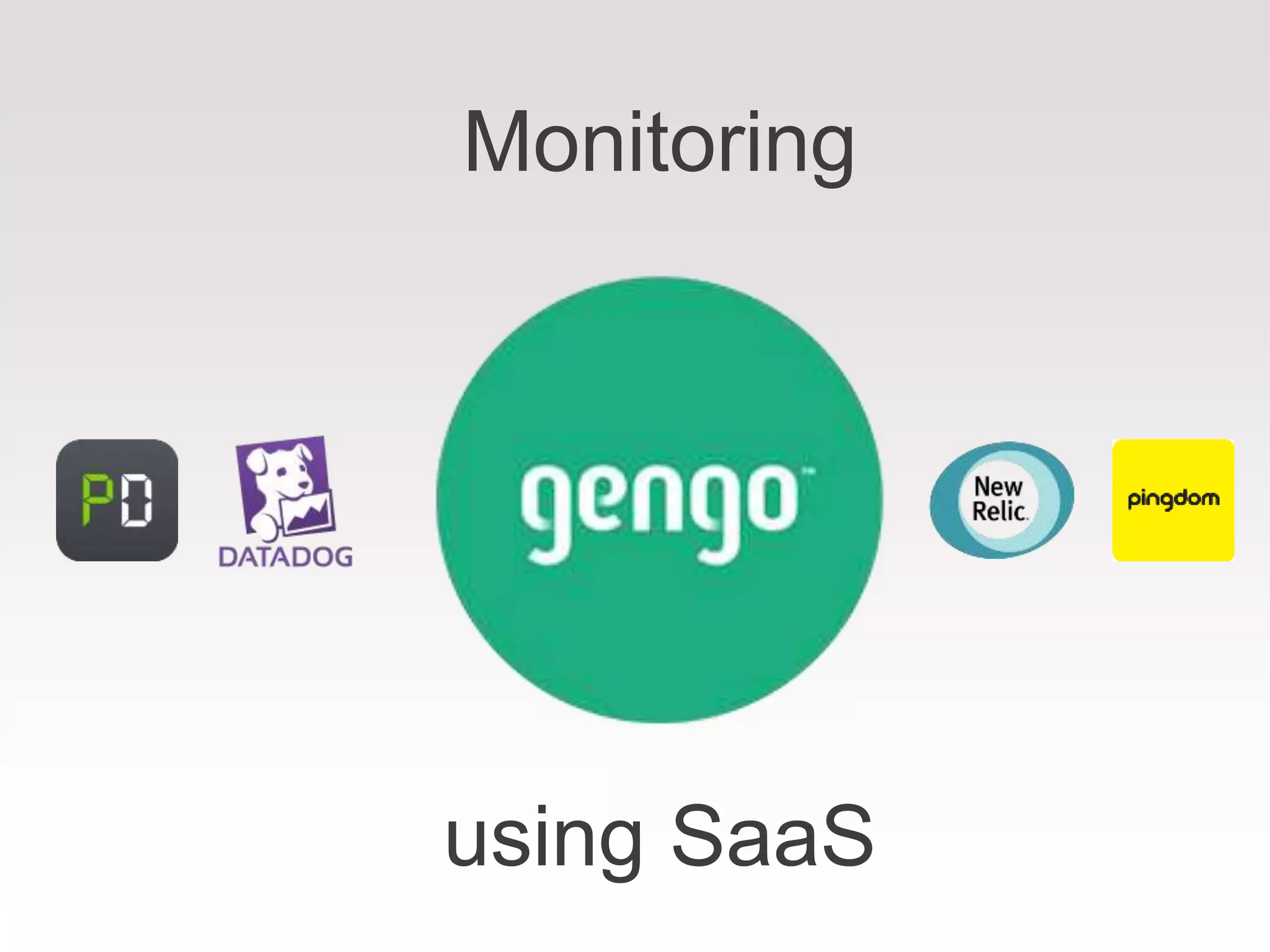 Monitoring
using SaaS
 
